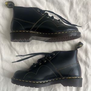 New Dr Marten Doc Marten low top boot white stitching brand new never been worn